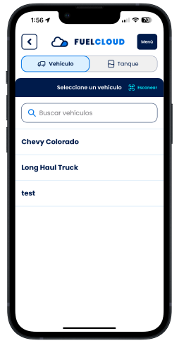 App Instrucciones en Español, Escoje su Vehiculo